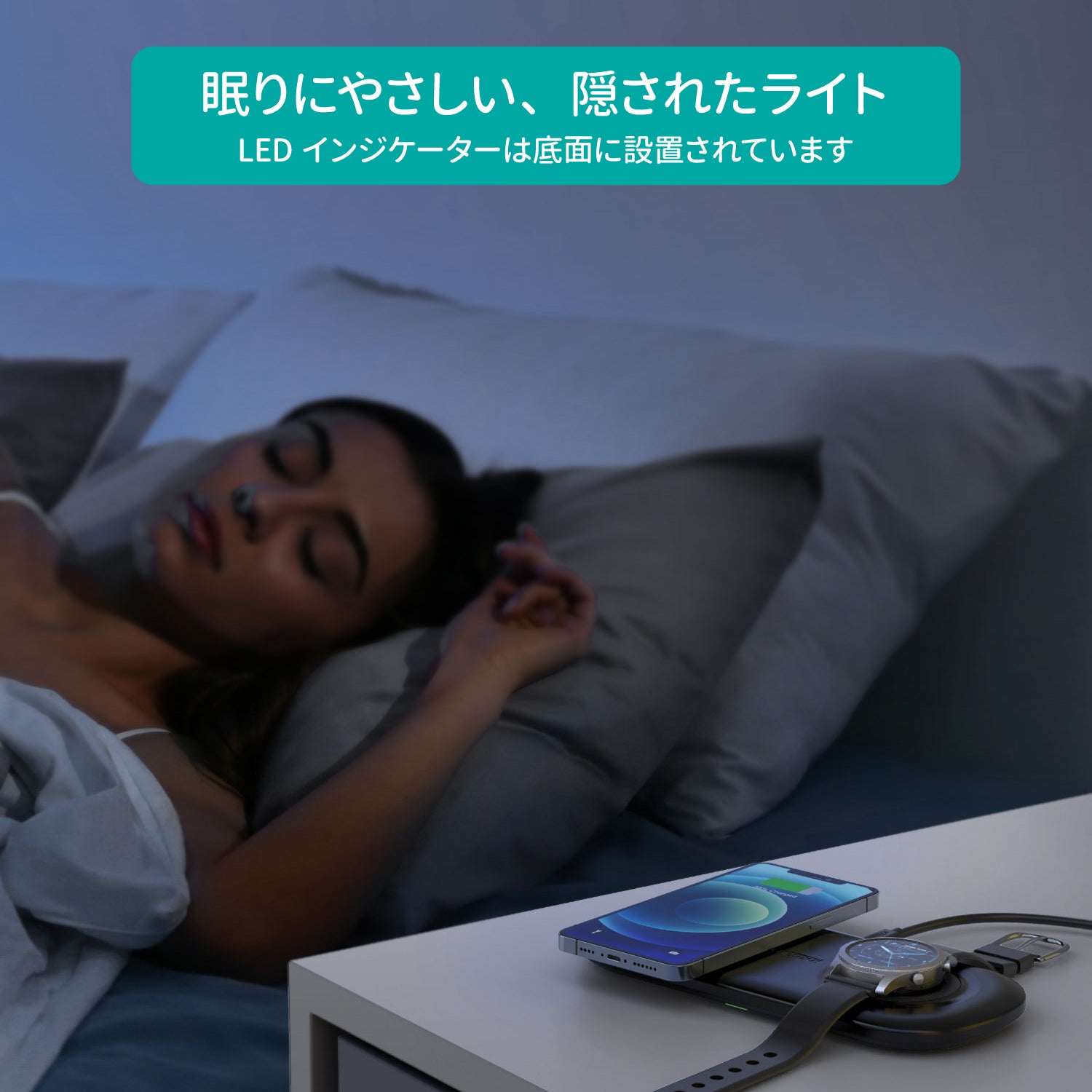 Samsung Galaxy Watch専用 2-in-1 ワイヤレス充電パッド T570-S