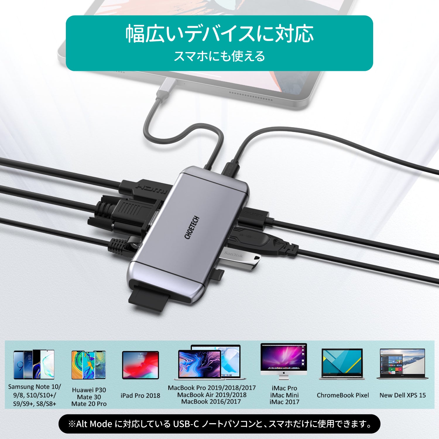 9-in-1 USB Type-C ハブ  HUB-M15